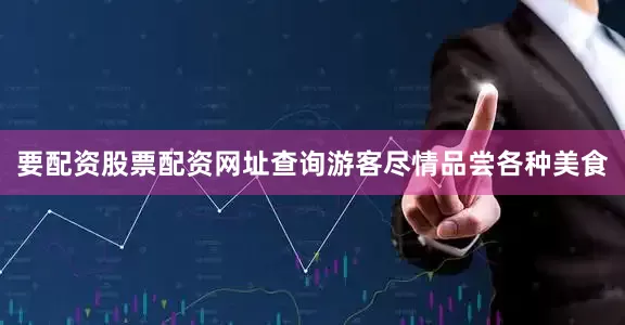 要配资股票配资网址查询游客尽情品尝各种美食